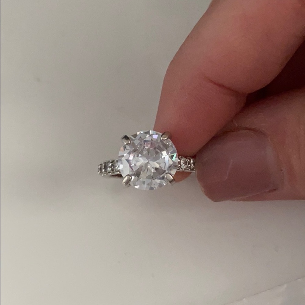 CZ engagement Ring